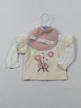 Pink Floral 3 Piece Ruffle Set