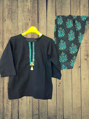 Girls 2 Piece Suit | Black