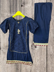 Girls 2 Piece Suit | Navy Blue