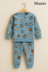 Boys Printed Tracksuit - Blue