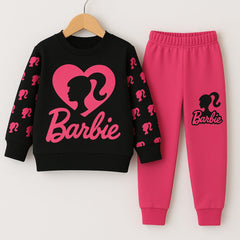 Girls Printed Tracksuit - Barbie