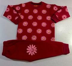 Girls Printed Tracksuit - Daisy Delight