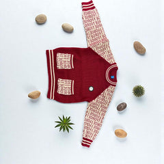 Boys Sweater Rabit Wool | Red Colour