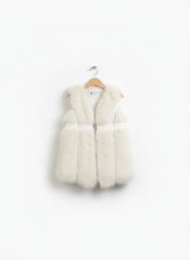 Classic White Faux Fur Vest