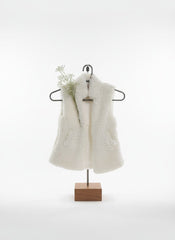 Soft Ivory Winter Sherpa Vest