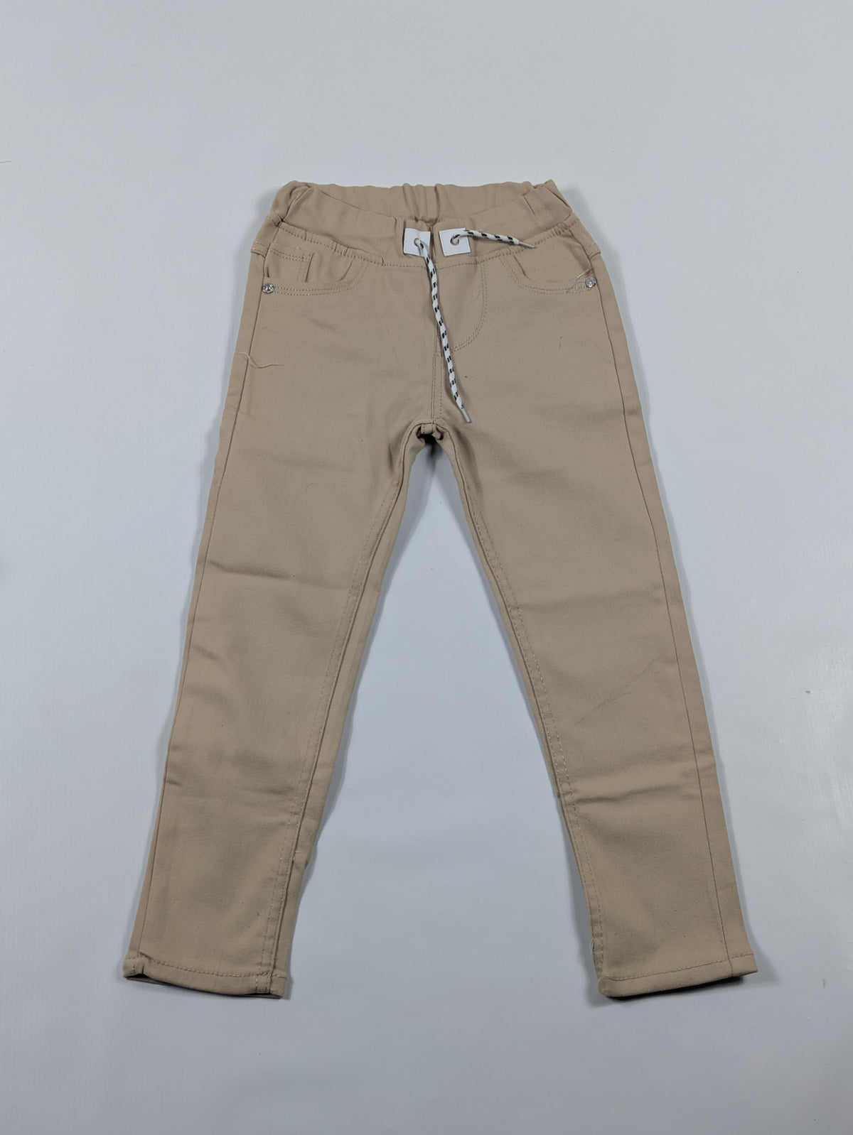 Kids' Khaki Slim-Fit Chinos