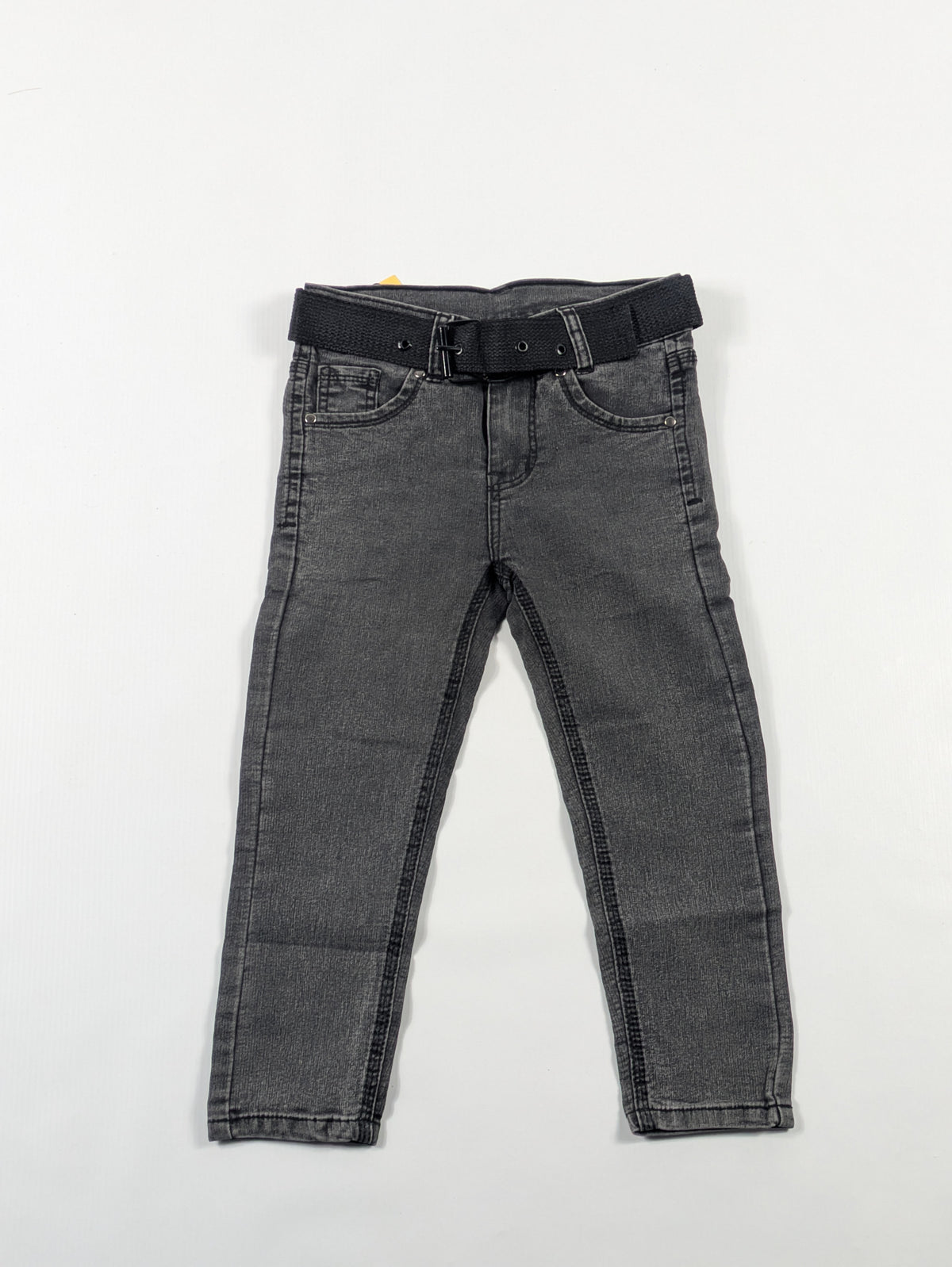 Boys Grey Washed Denim Jeans