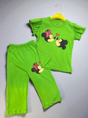 Mickey Mouse Green Trouser Shirt