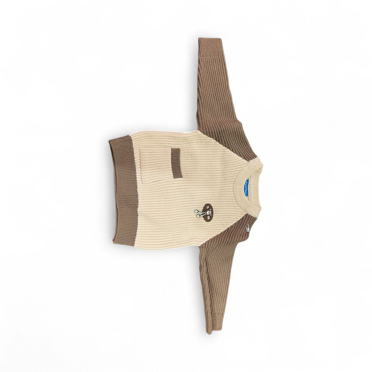 Boys Sweater Rabit Wool Stuff | Brown Colour