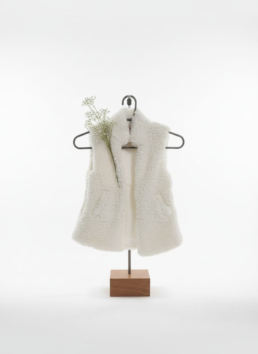 Soft Ivory Winter Sherpa Vest