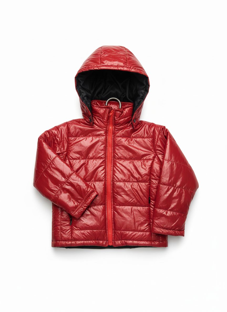 Classic Red Winter Puffer Jacket
