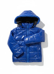 Royal Blue Winter Puffer Jacket